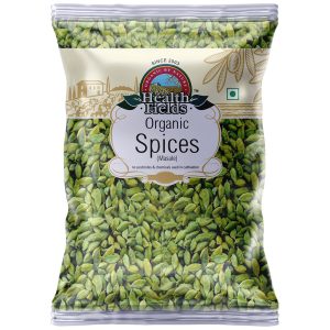 Organic Green Cardamom (Hari Elaichi) - 50Gm